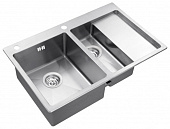 Кухонная мойка ZorG Inox 780*520 Rx-5178-2-L