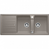 Кухонная мойка Blanco Lexa 8 S гранитная 2 чаши с крылом, цвет серый бежевый 517341