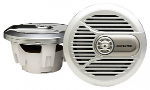 Колонки автомобильные Alpine Spr M700  Silver Marine