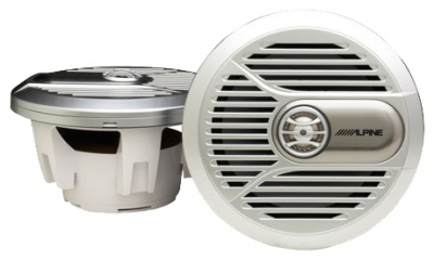 Колонки автомобильные Alpine Spr M700  Silver Marine