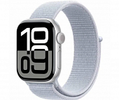 Apple Watch Series 10 42mm Silver Aluminum Case with Blue Cloud Sport Loop