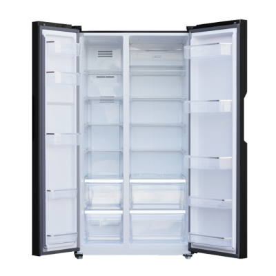 Холодильник Biozone Bzsbf 176 Afgdbl Черное стекло
