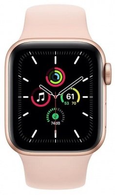 Apple Watch SE GPS 40mm Aluminum Case with Sport band Gold/Pink