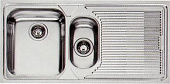 Кухонная мойка Franke Lox 651~чаша слева,размер 100x50 см.,шкаф 60, нержавеющая сталь,полированная ,Franke