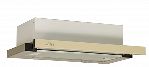 Вытяжка Elikor Интегра Glass 60Н-400-В2г нерж,стекло бежевое