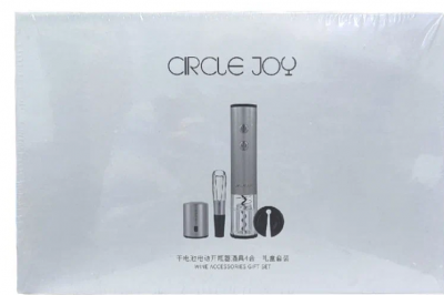 Электрический штопор набор 4 в 1 Circle Joy Round Stainless Steel Electric Wine Opener (Cj-Tz02)