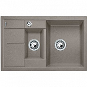 Кухонная мойка Blanco Metra 6 S Compact гранитная 2 чаши с крылом, цвет серый бежевый 517353