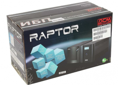 Ибп Powercom Raptor Rpt-1025Ap 615Wt 1025Va