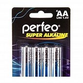 Батарейка Perfeo LR6/4BL Super Alkaline
