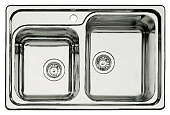 Кухонная мойка Blanco Classic 8 нержавеющая сталь 2 чаши без крыла, цвет нержавеющий 507543 