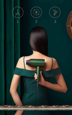 Фен для волос Xiaomi Showsee Hair Dryer A5 зеленый