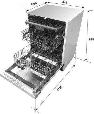 Встраиваемая посудомоечная машина Flavia Bi 45 Alta